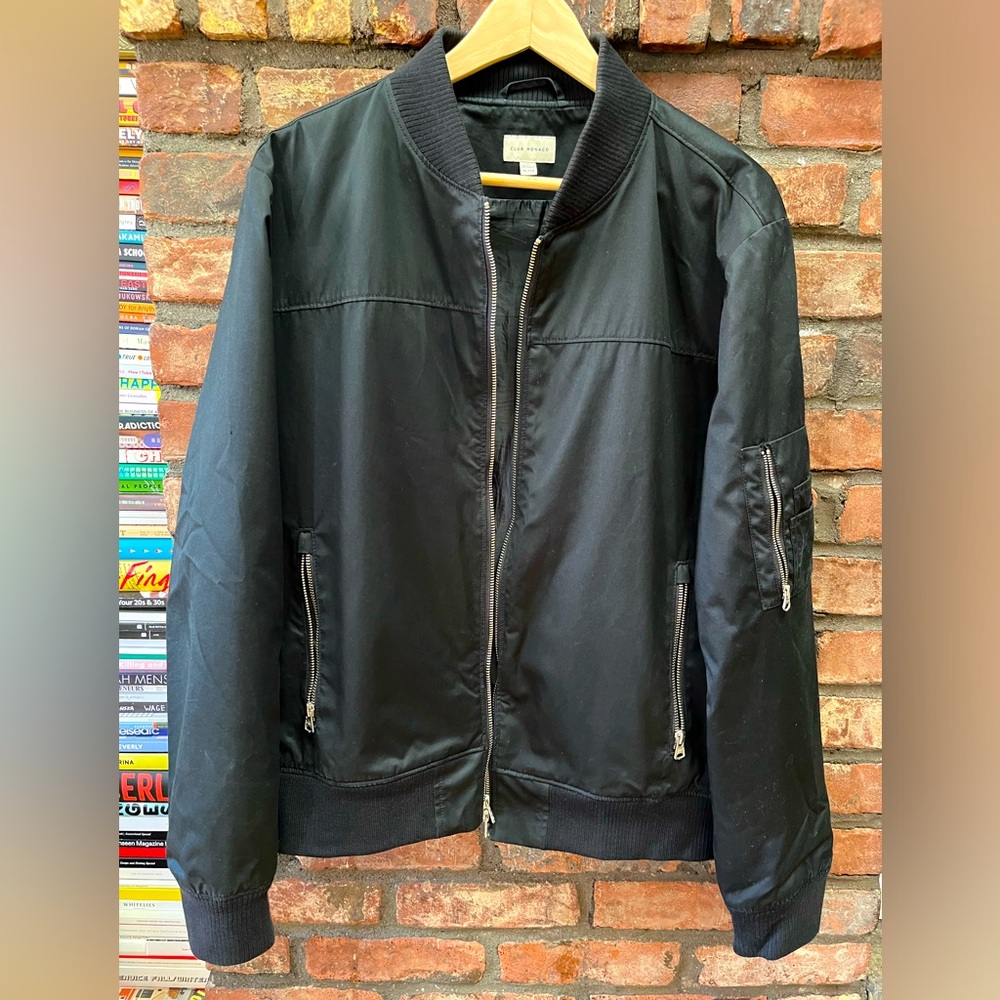 Club Monaco waxed canvas Bomber